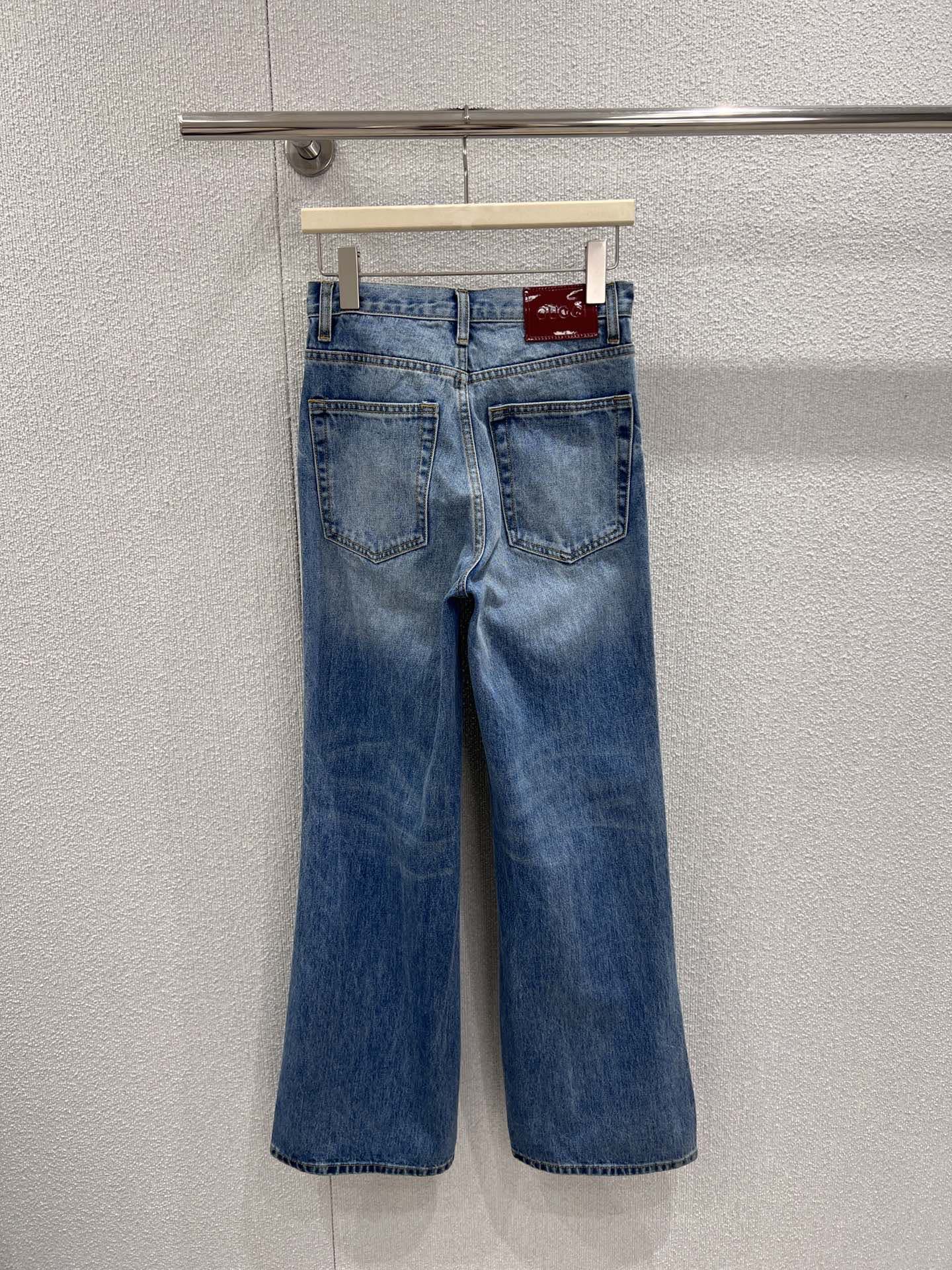 Saddle-button jeans SML