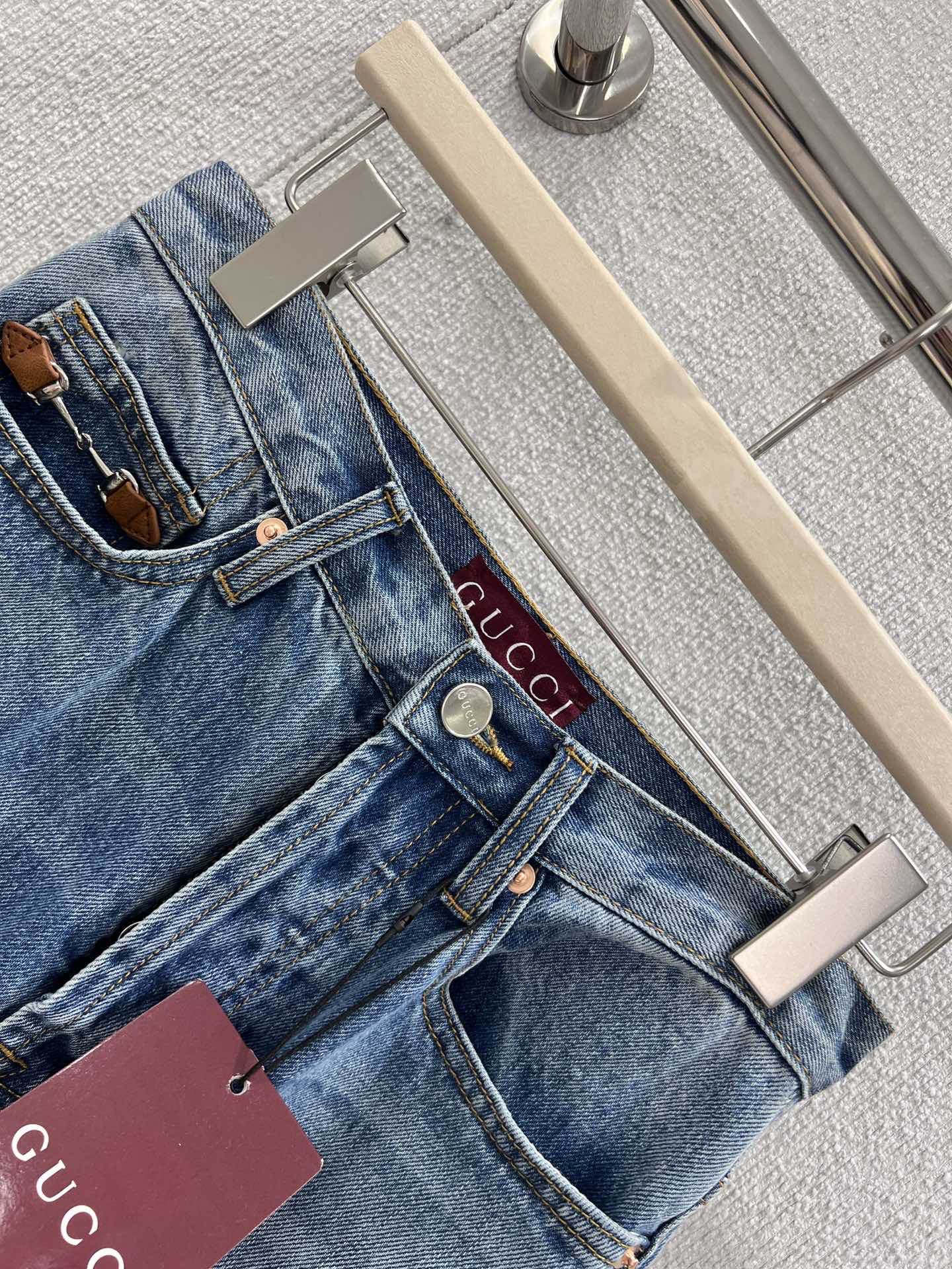 Saddle-button jeans SML