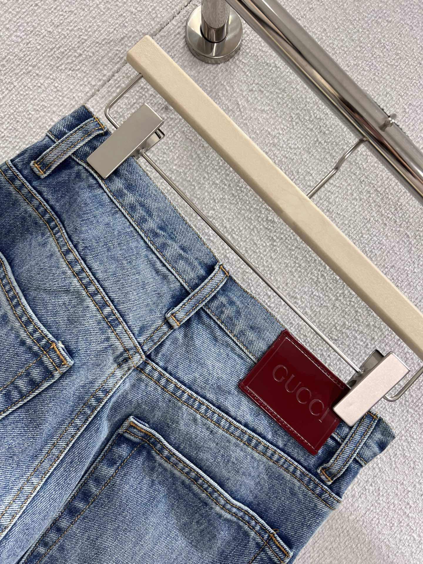 Saddle-button jeans SML