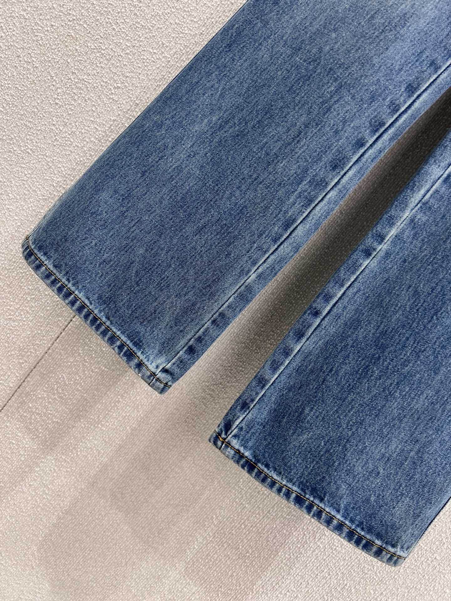 Saddle-button jeans SML