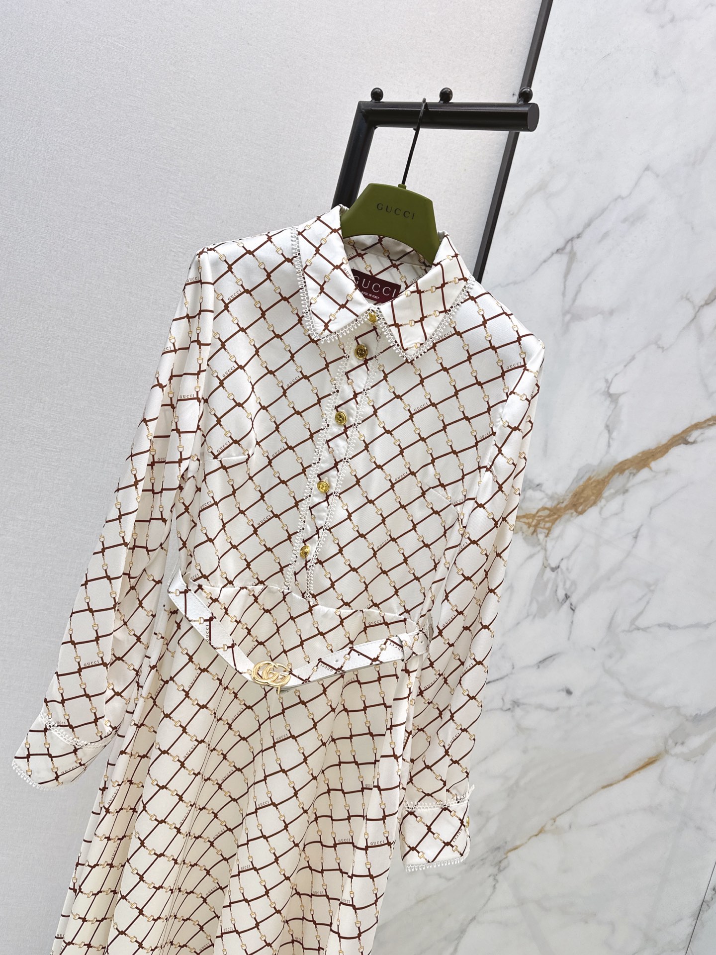 Newest plaid print long dress for spring/summer SML