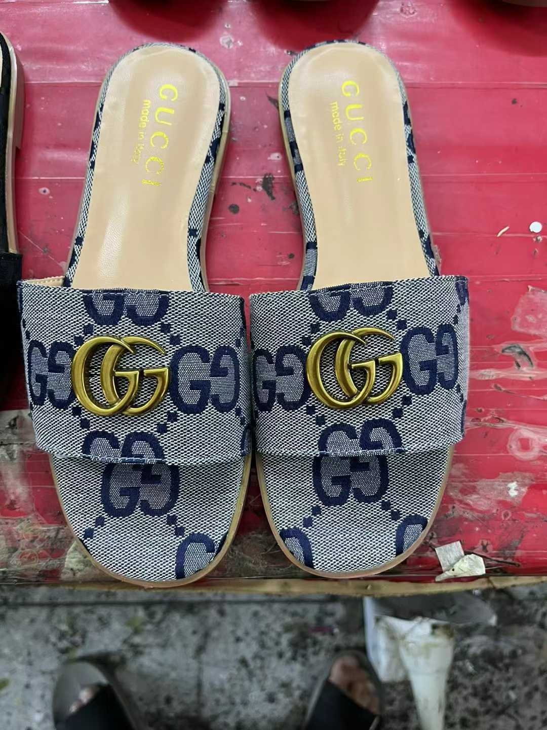 G-buckle flat sandals 35-41