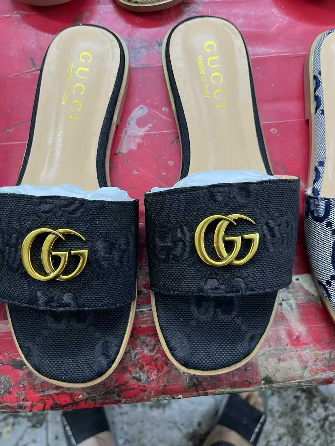G-buckle flat sandals 35-41