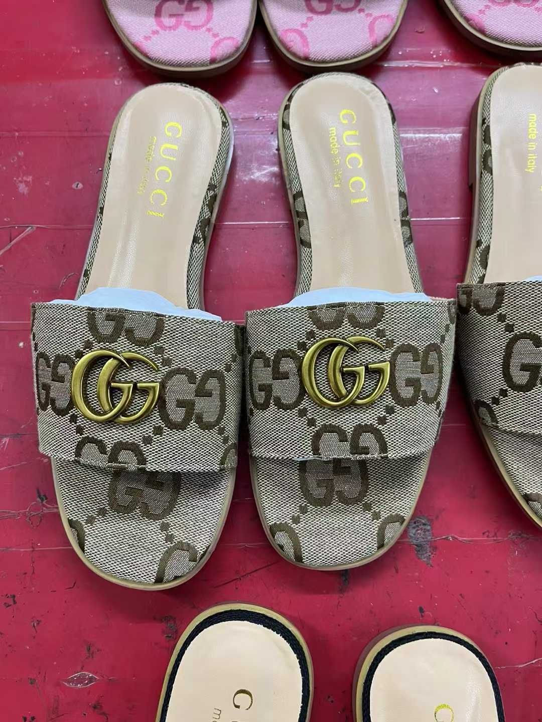 G-buckle flat sandals 35-41