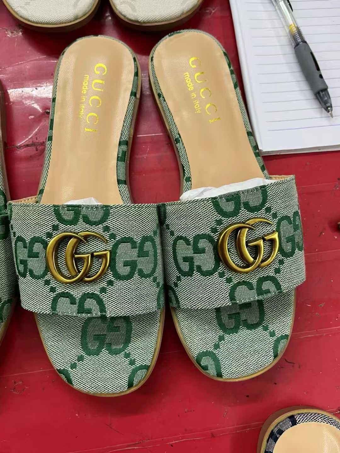 G-buckle flat sandals 35-41