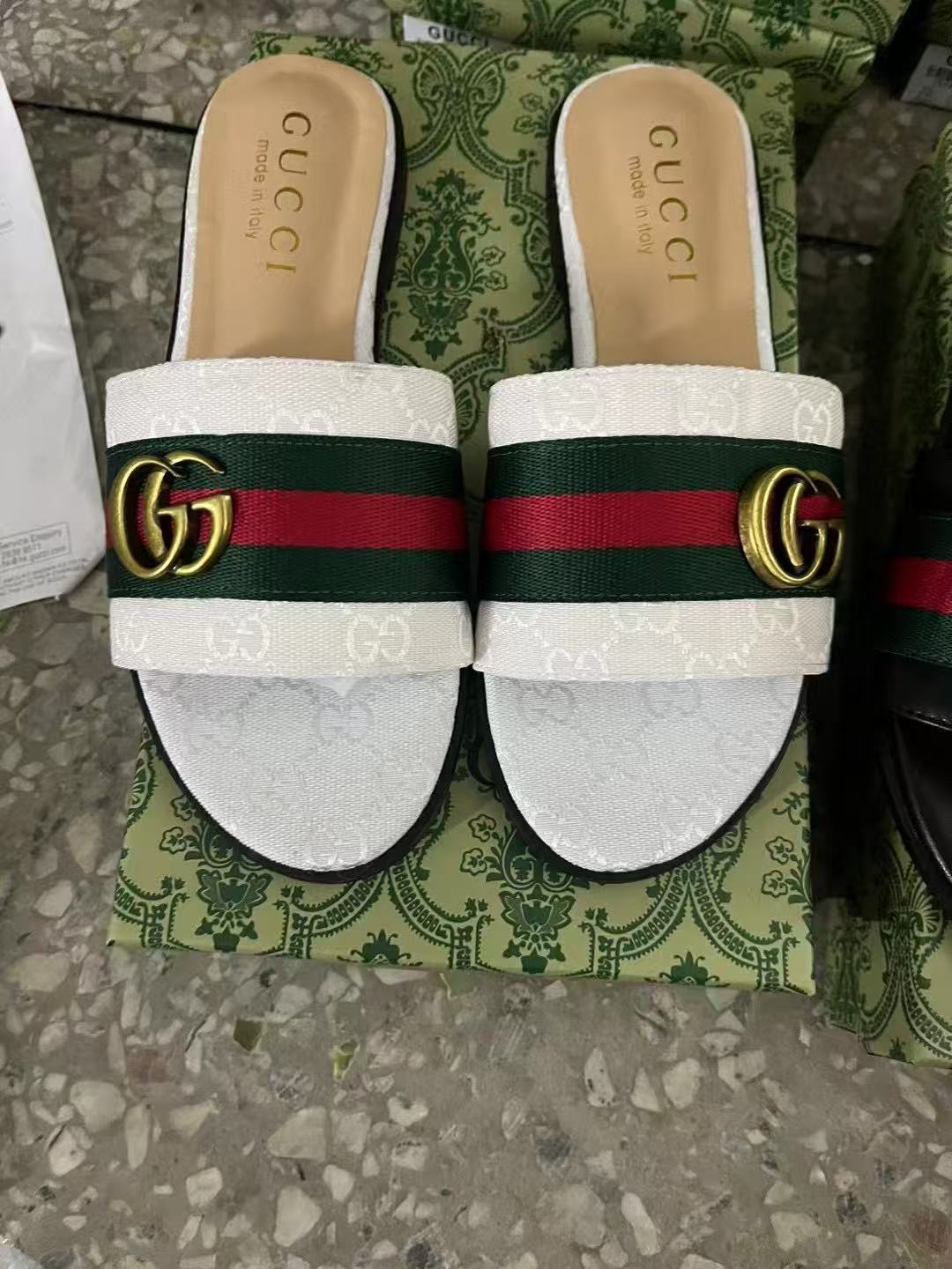 G-buckle flat sandals 35-41