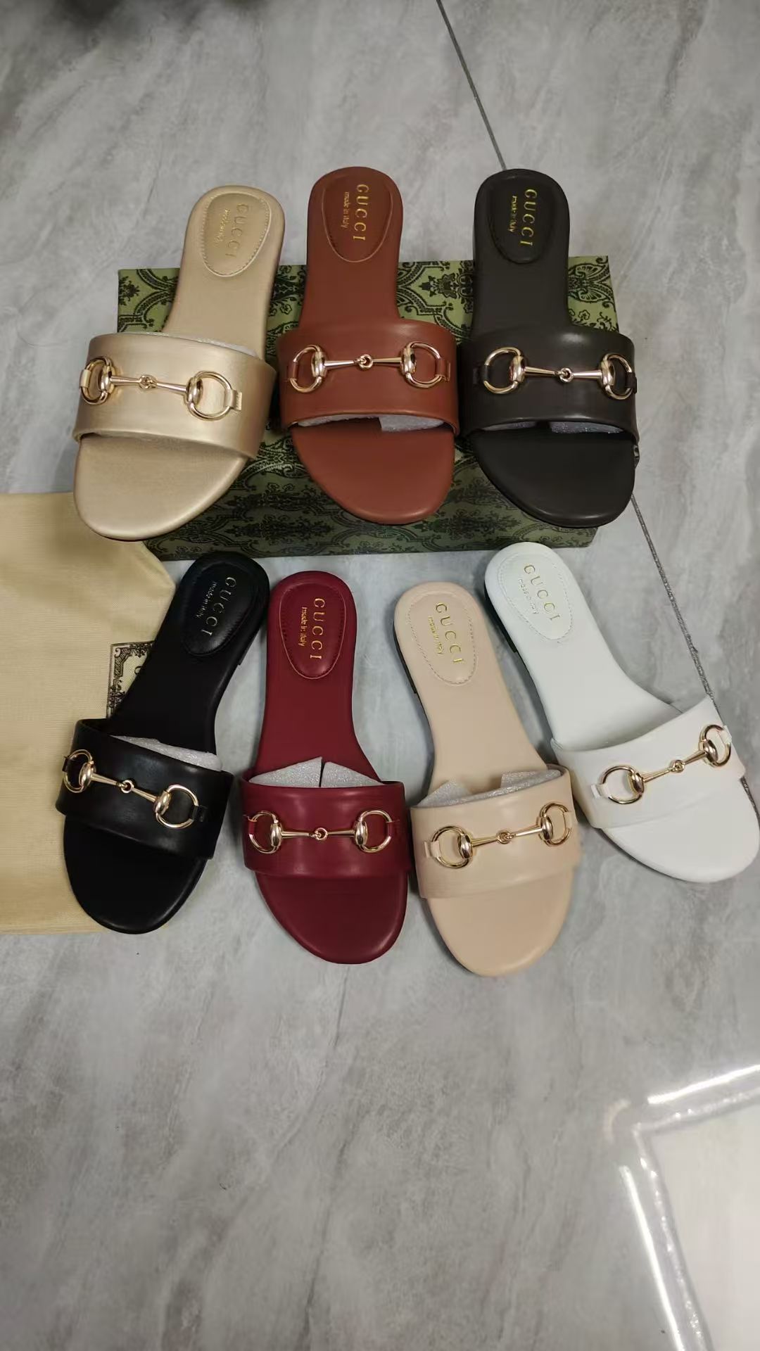 Double G flat bottom slippers / 35-42