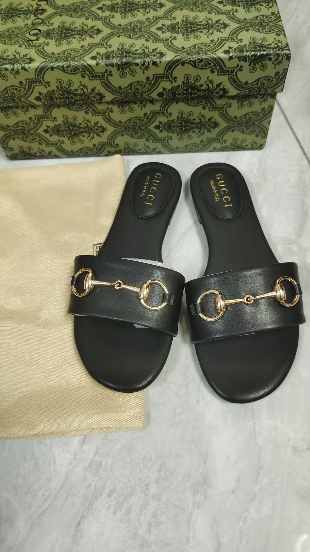 Double G flat bottom slippers / 35-42