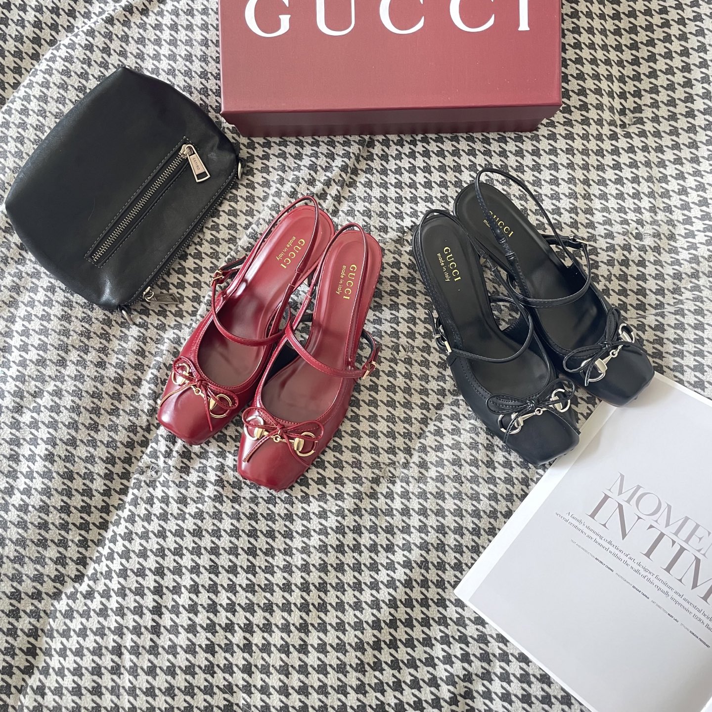 Bow-knot G-buckle high-heeled sandals 34-39/7cm