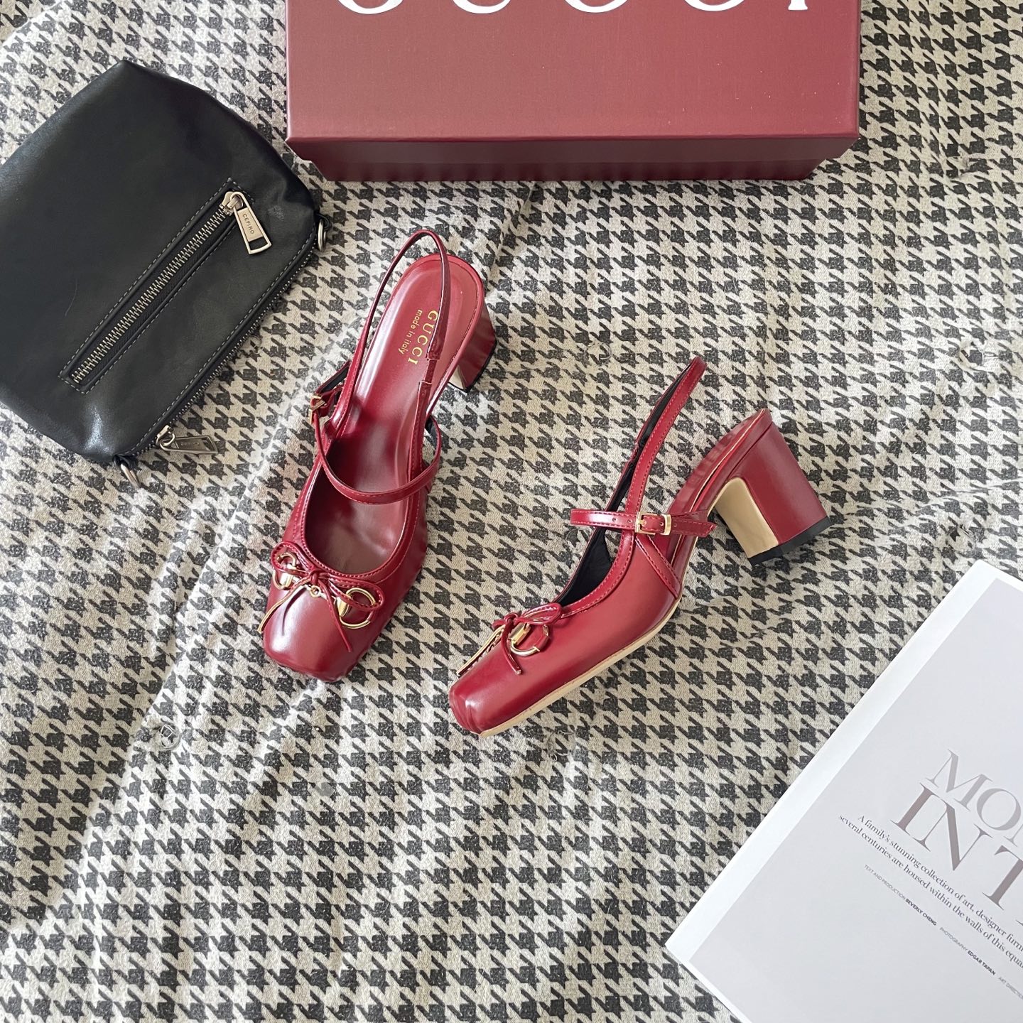 Bow-knot G-buckle high-heeled sandals 34-39/7cm