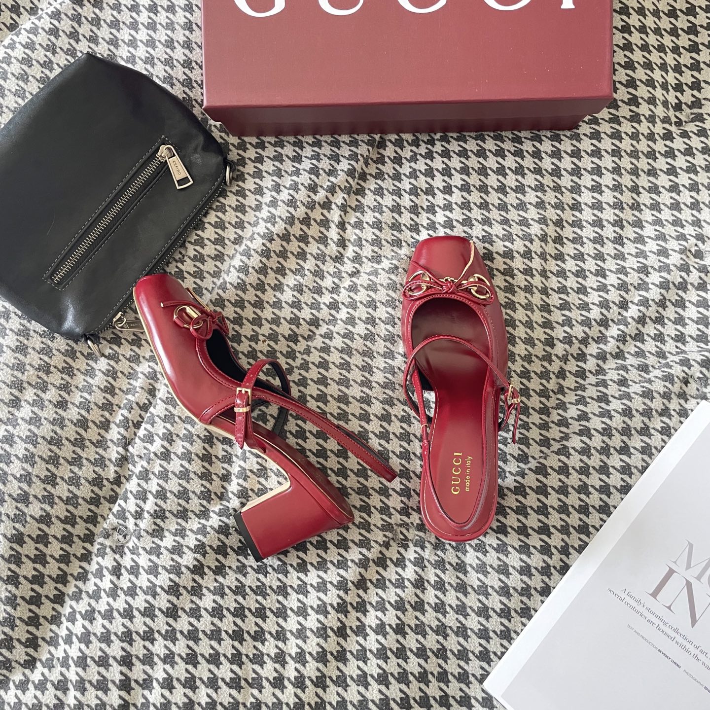 Bow-knot G-buckle high-heeled sandals 34-39/7cm