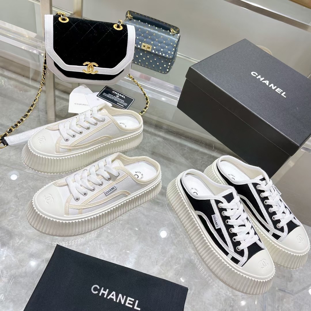 Platform white sneakers/slippers 4.5cm/5-40