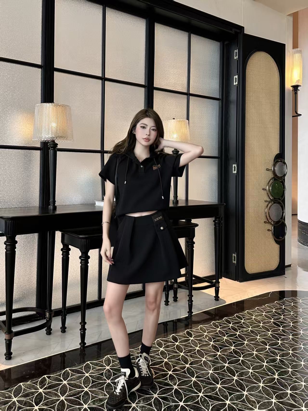 Hooded casual suit SML