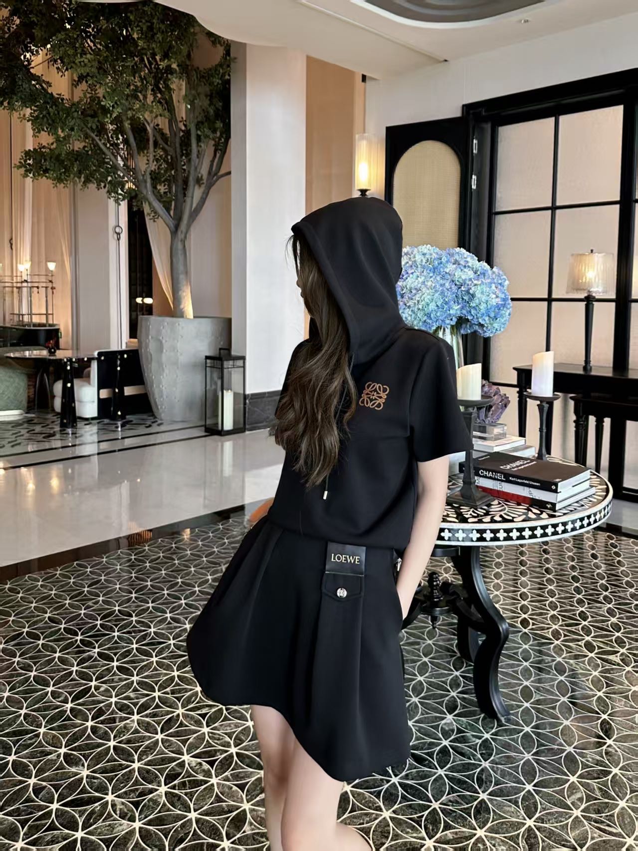 Hooded casual suit SML