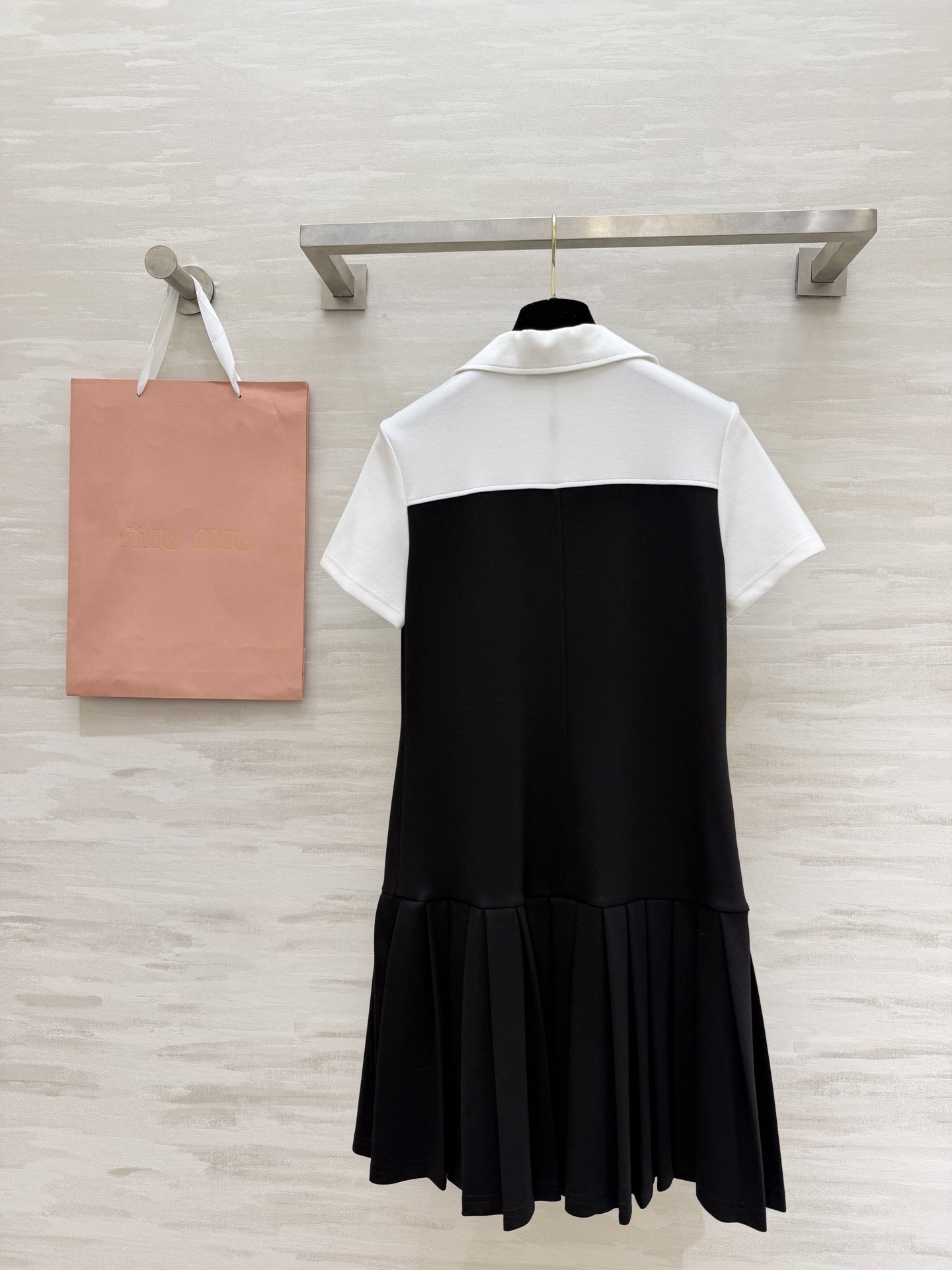 Color-blocked patchwork dress