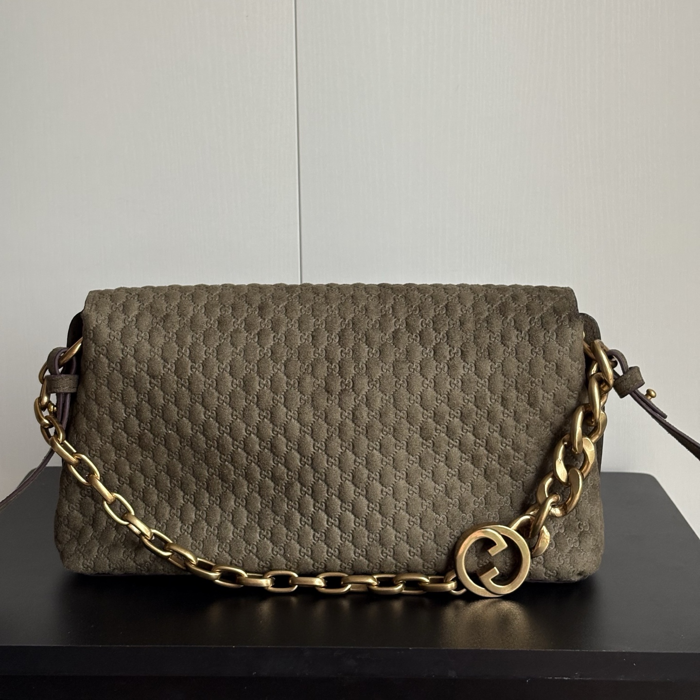 Handbag suede 857622 Size 28/16/7cm