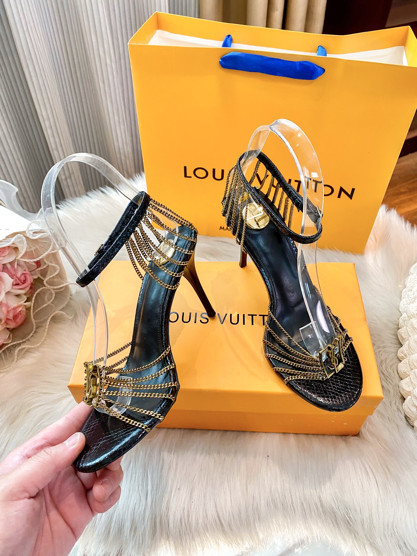New chain stiletto heels 35-40/9cm