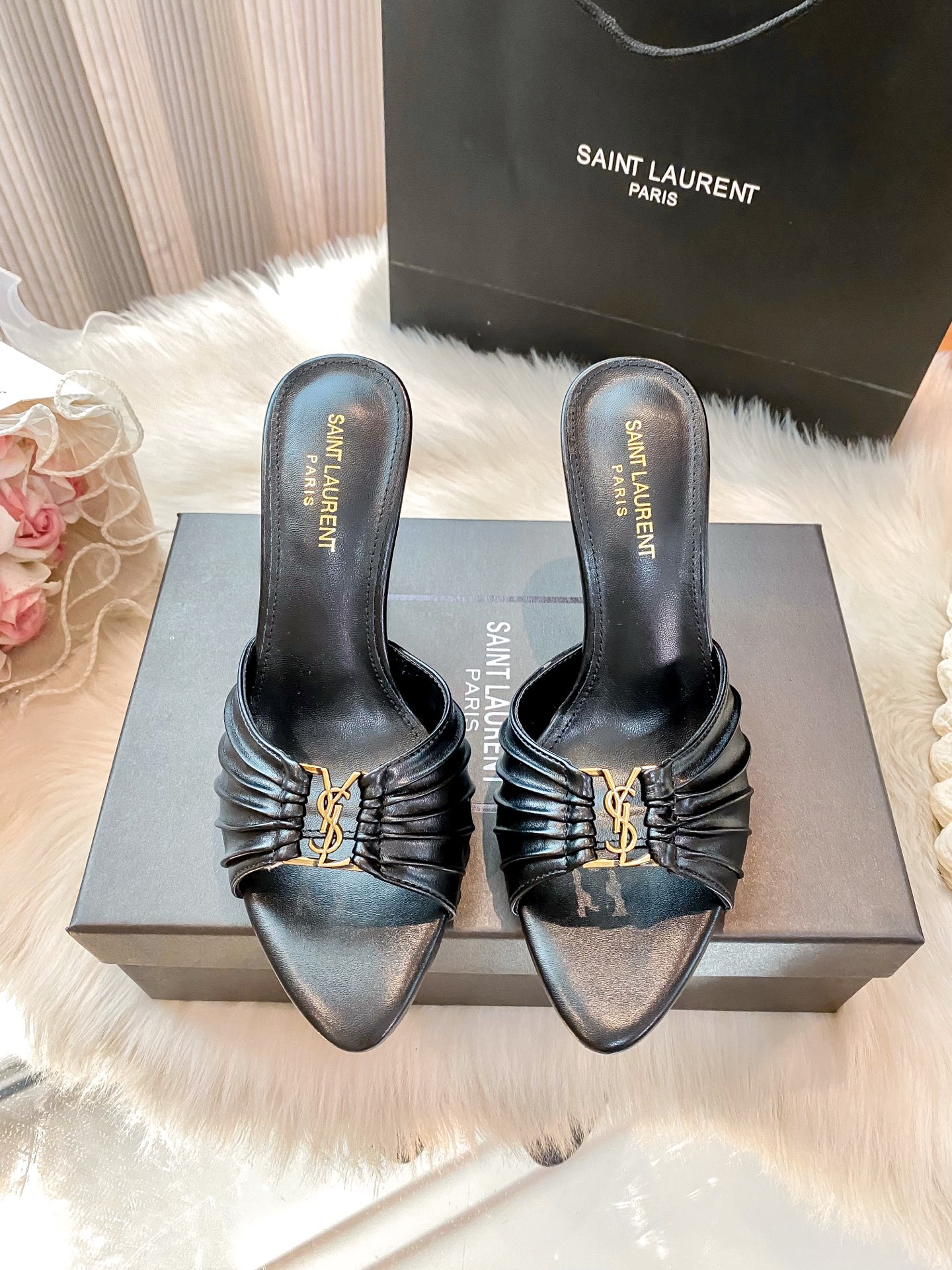 High-heeled slippers 34-40