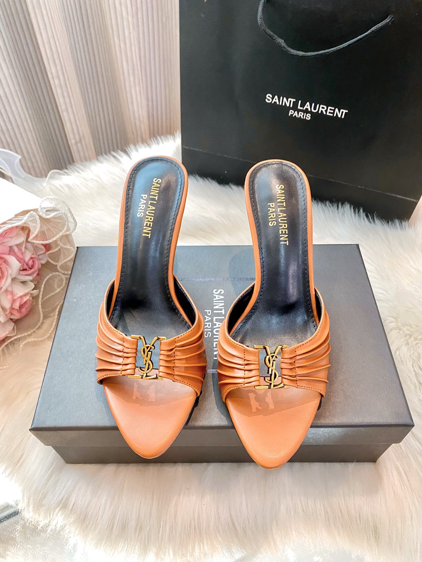 High-heeled slippers 34-40
