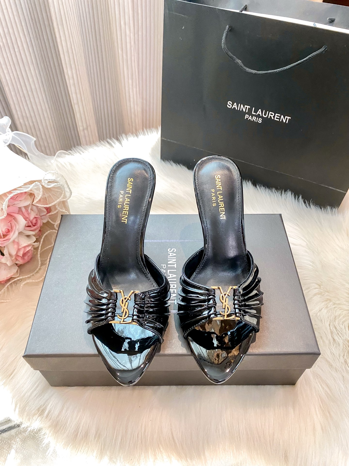 High-heeled slippers 34-40