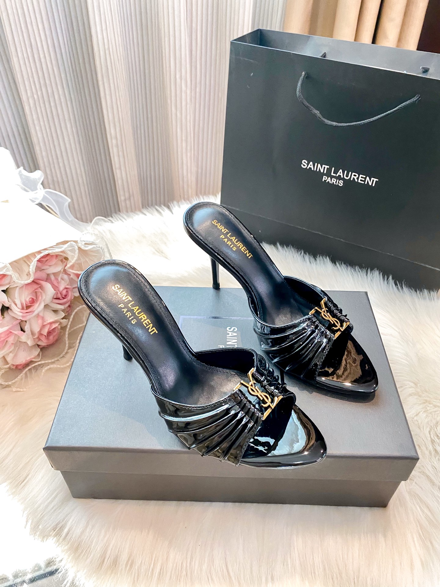 High-heeled slippers 34-40