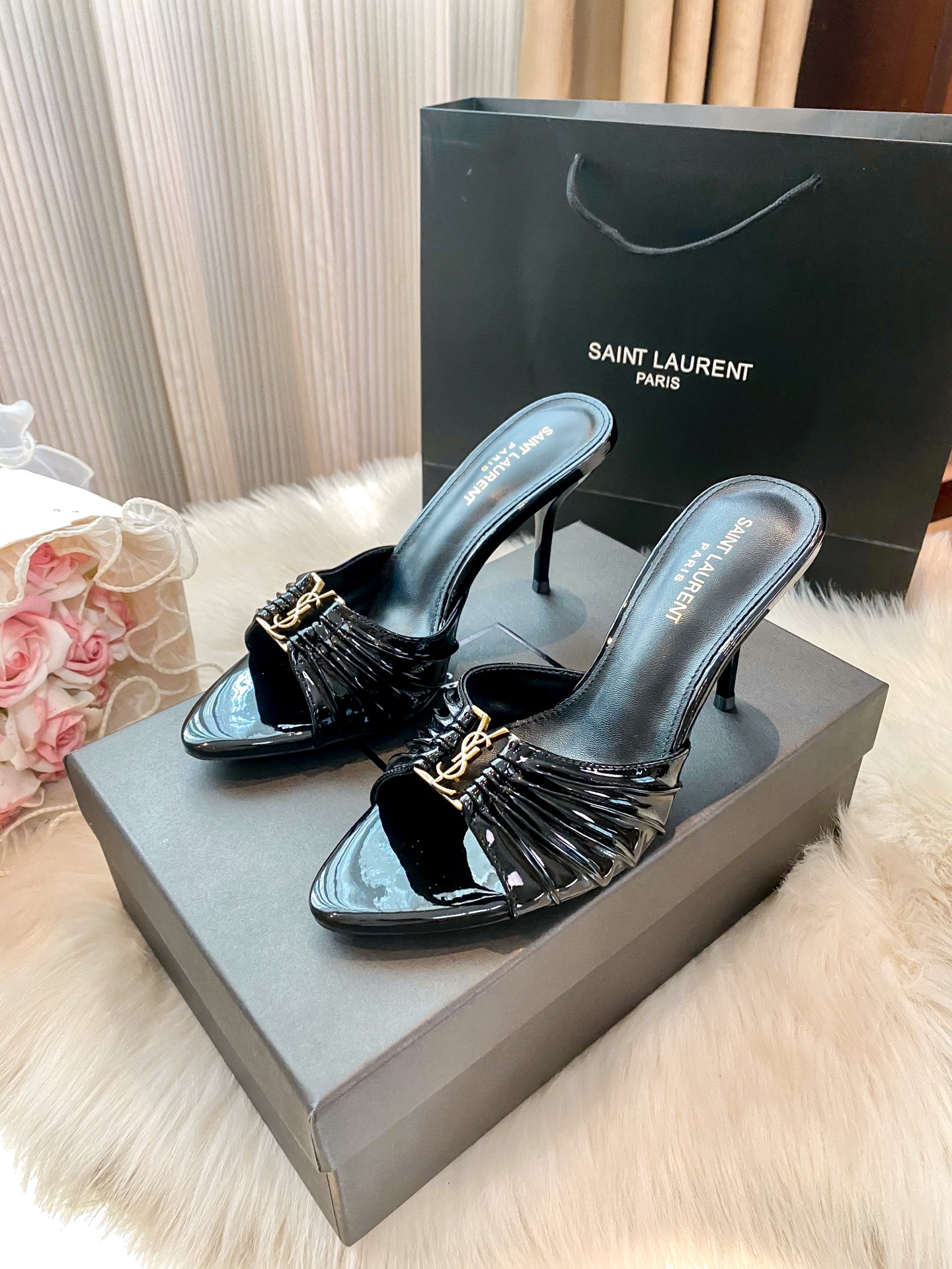 High-heeled slippers 34-40
