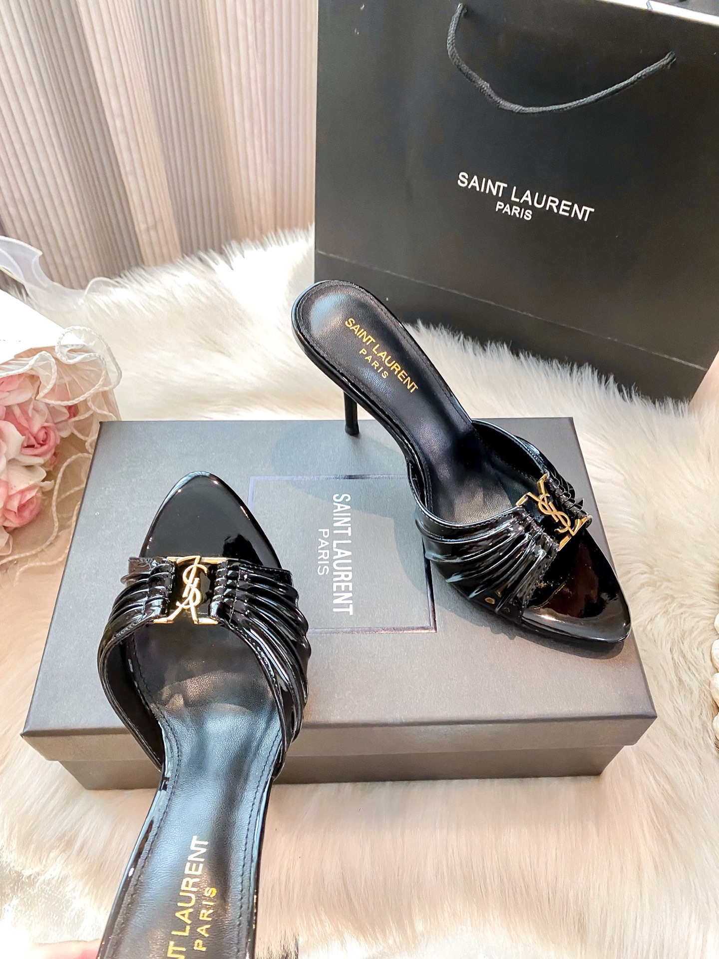 High-heeled slippers 34-40