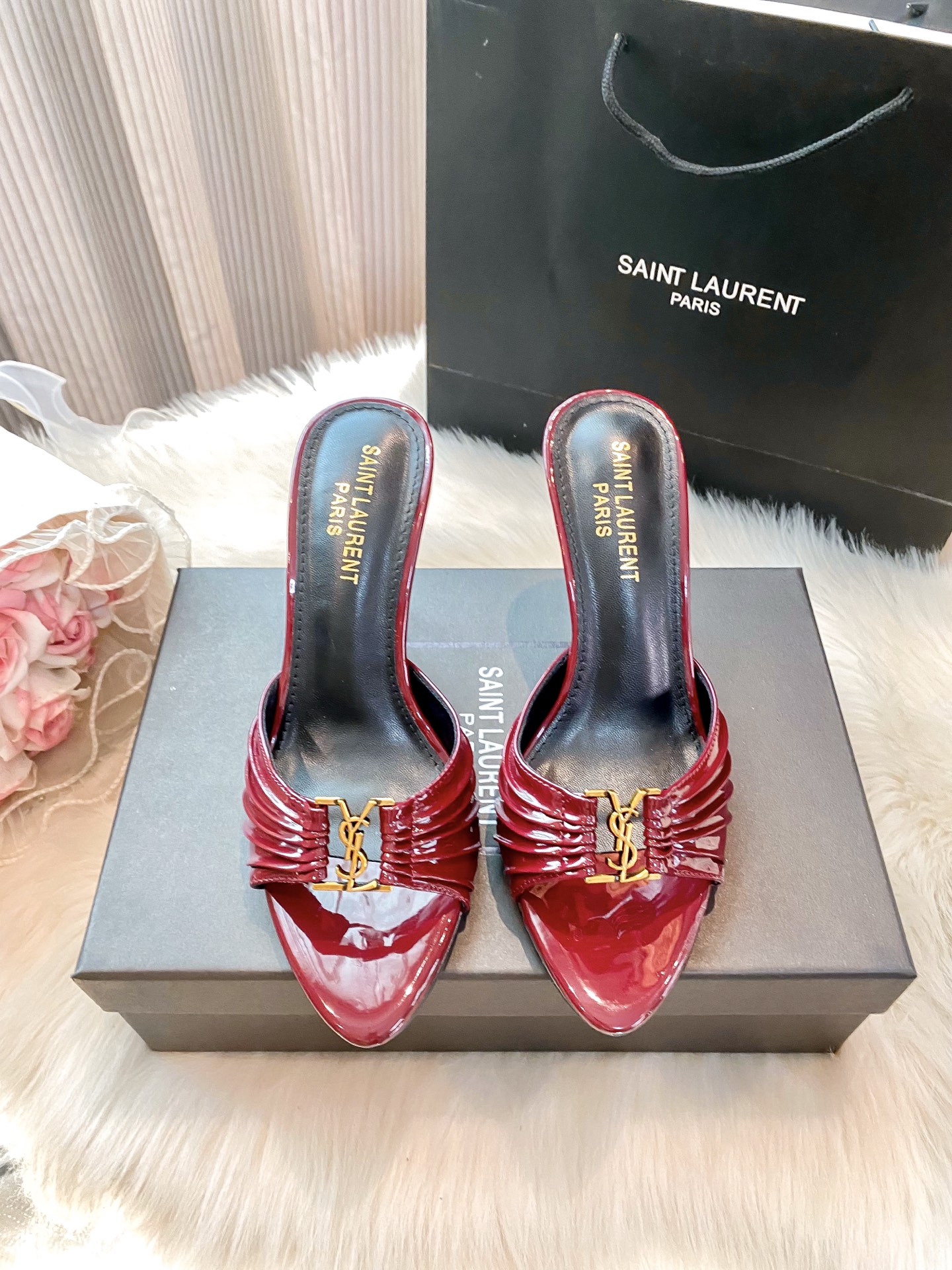 High-heeled slippers 34-40