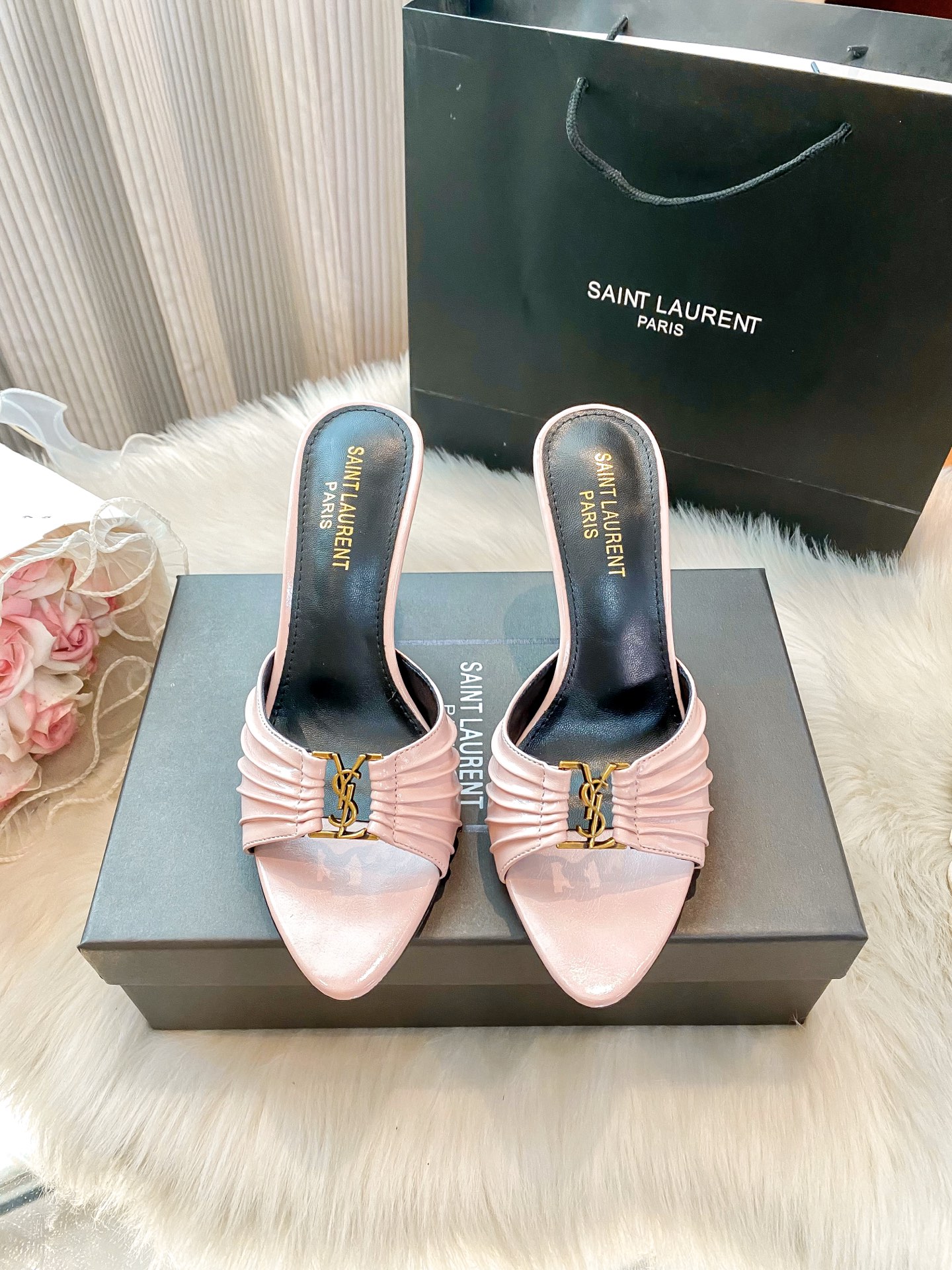 High-heeled slippers 34-40