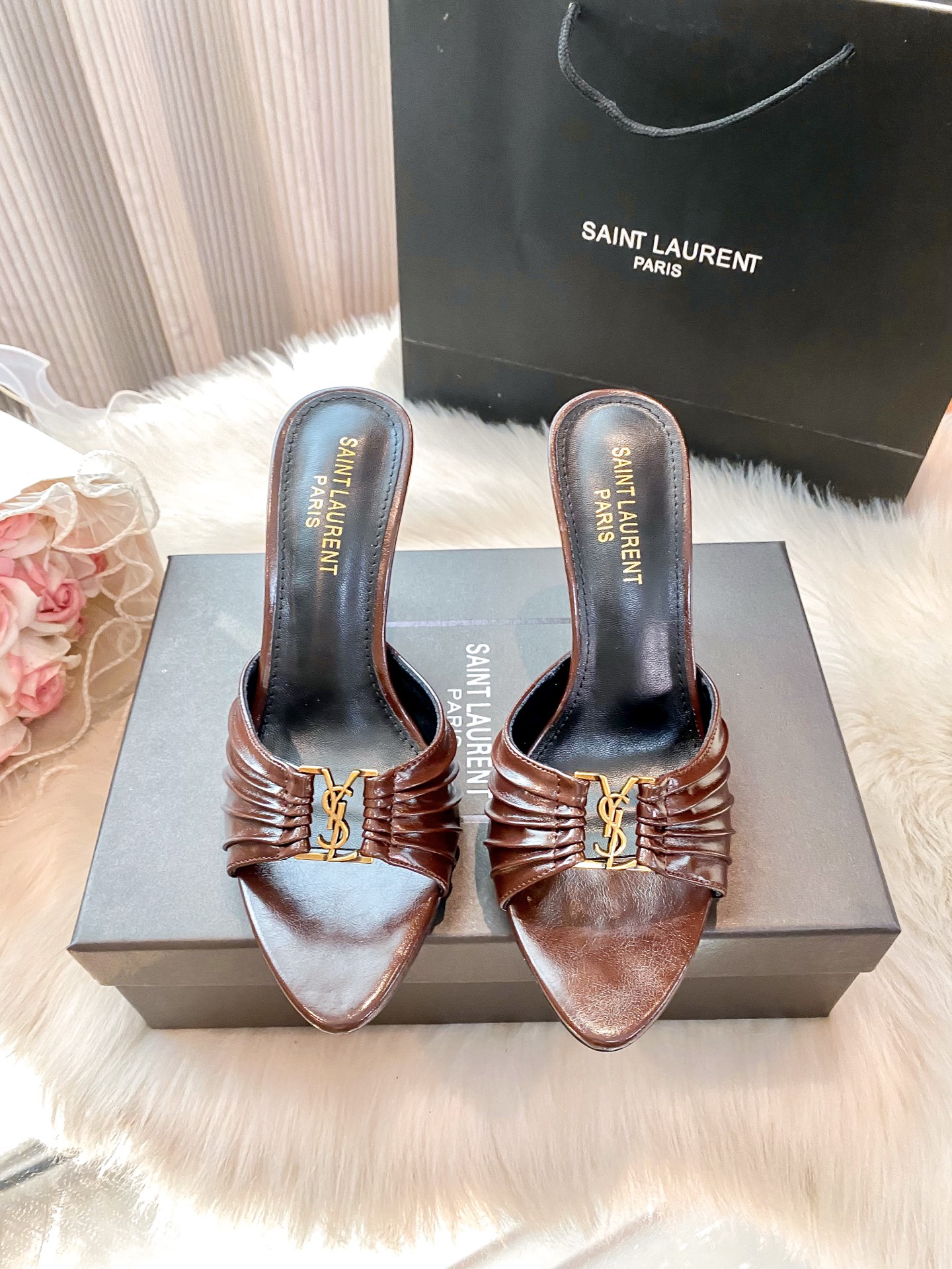 High-heeled slippers 34-40