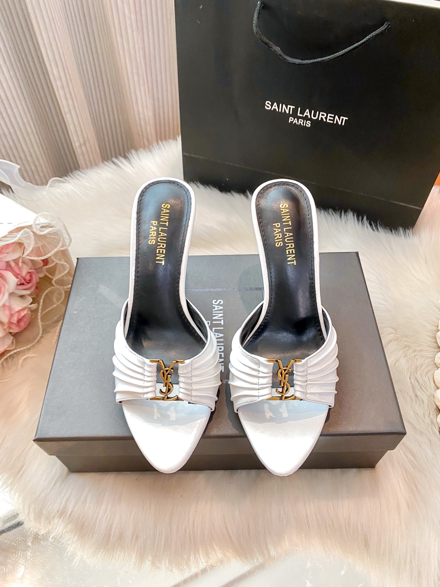 High-heeled slippers 34-40