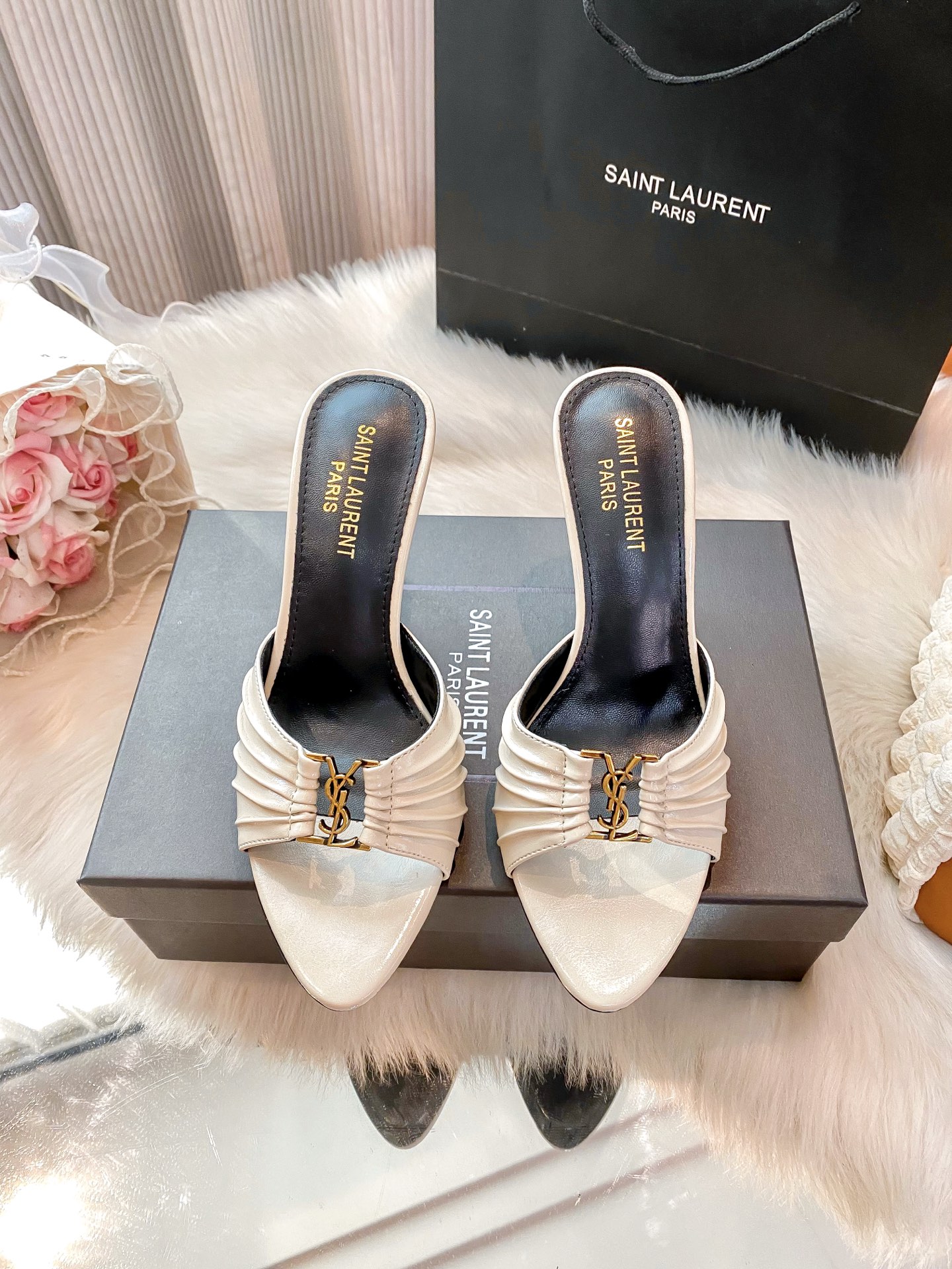High-heeled slippers 34-40