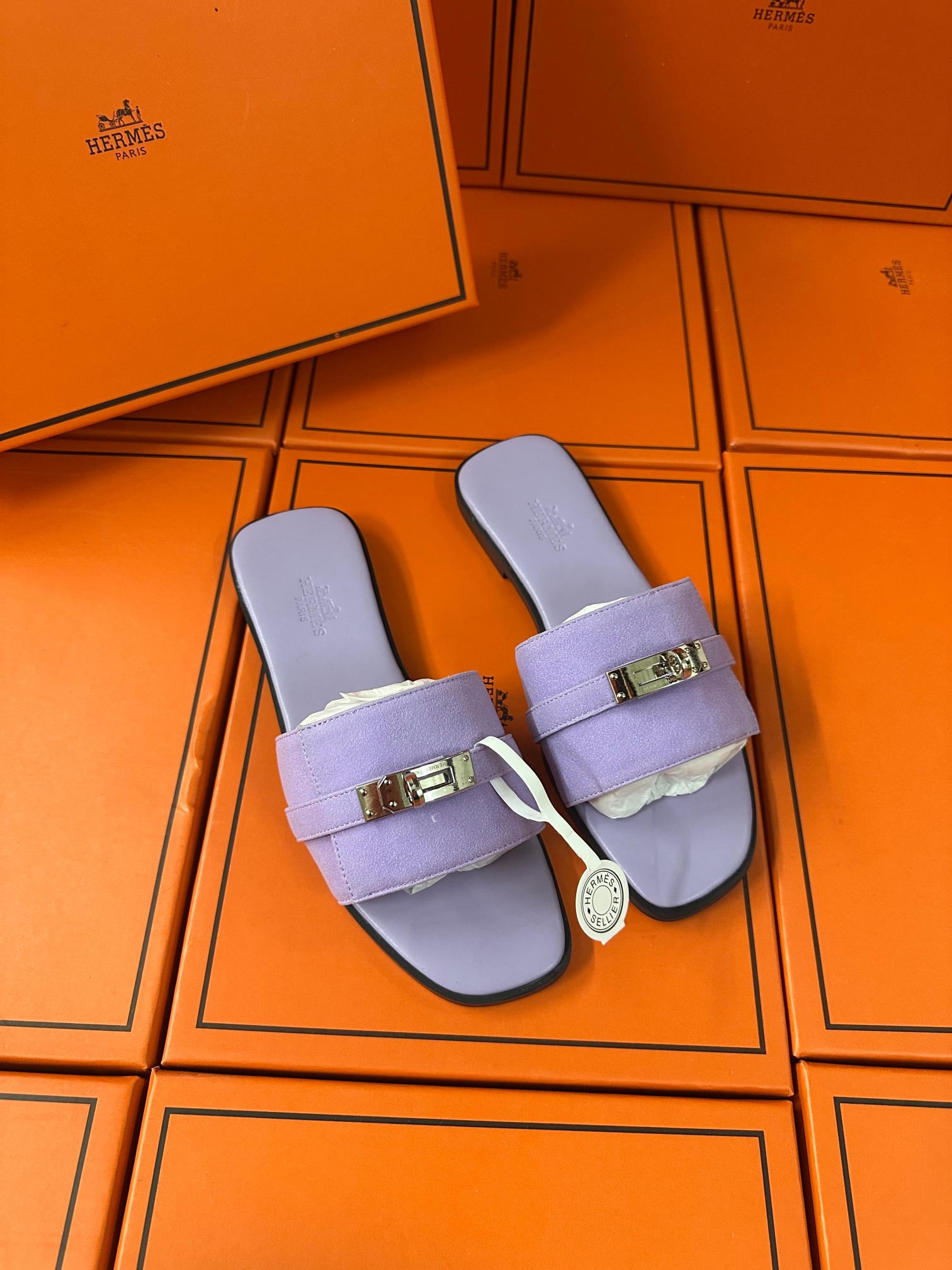 Silver buckle slippers 35-42