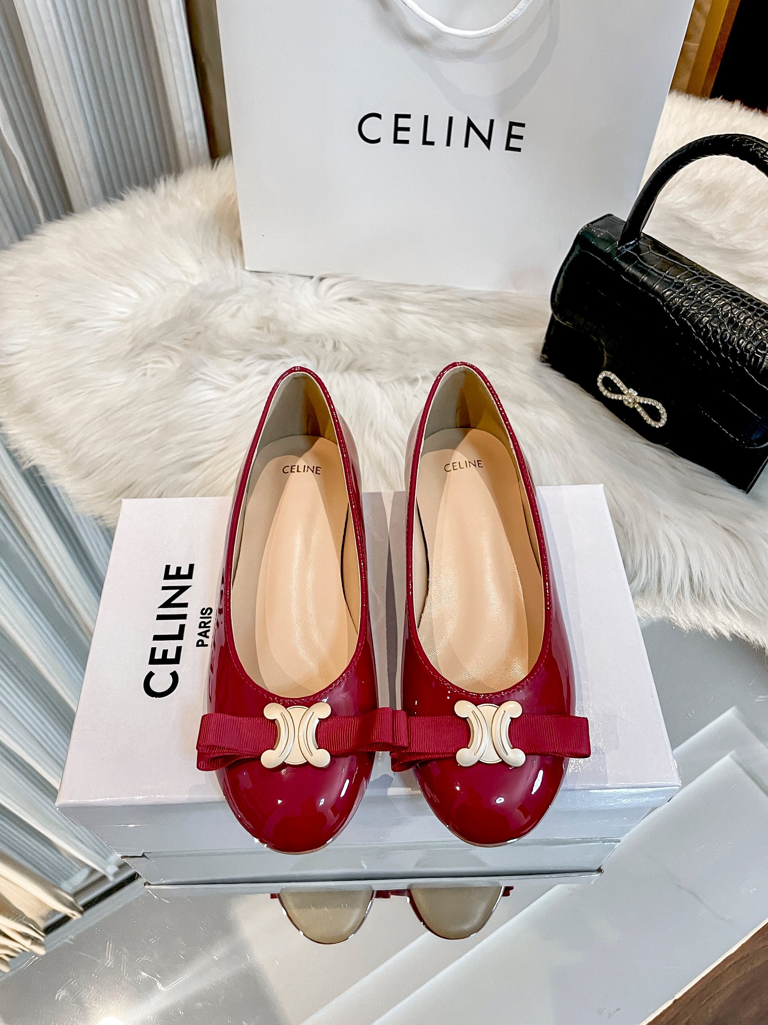 Bow-tied ballet shoes 34-40