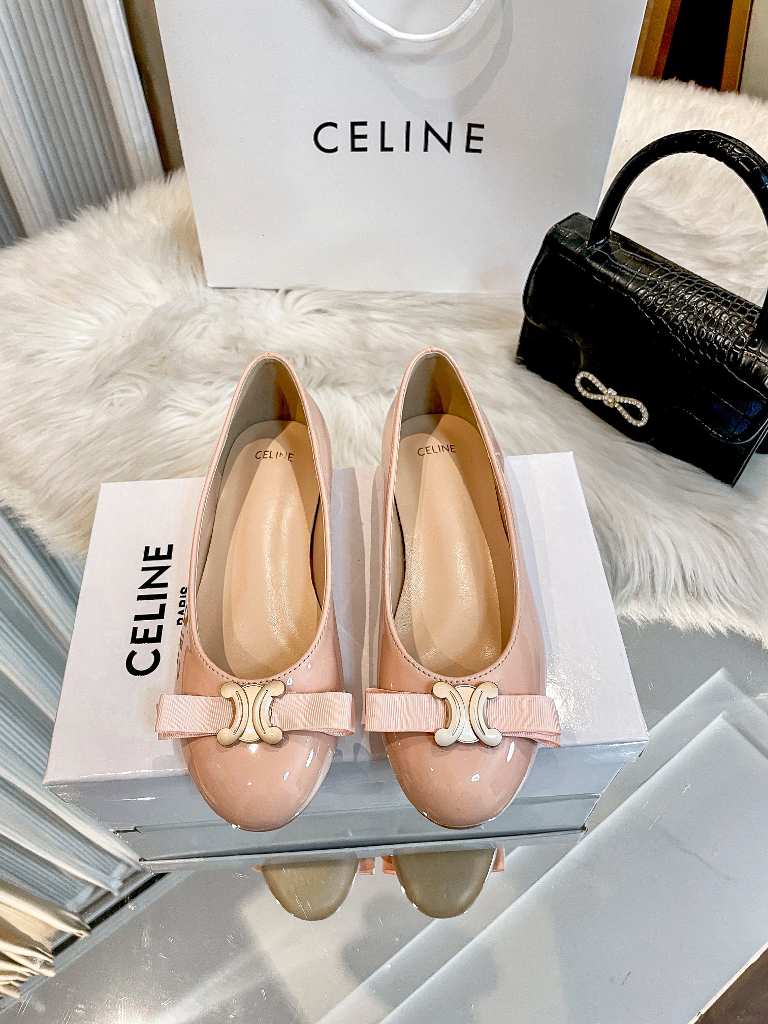 Bow-tied ballet shoes 34-40