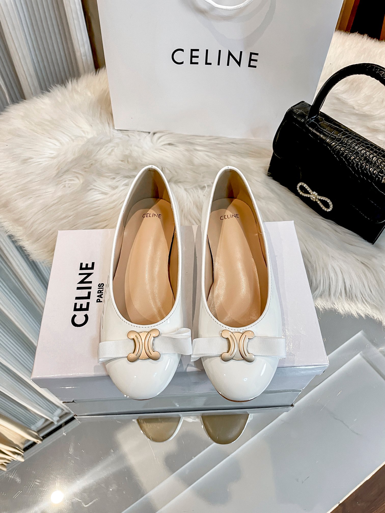 Bow-tied ballet shoes 34-40