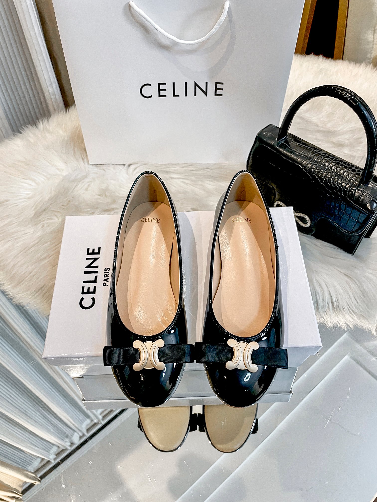 Bow-tied ballet shoes 34-40