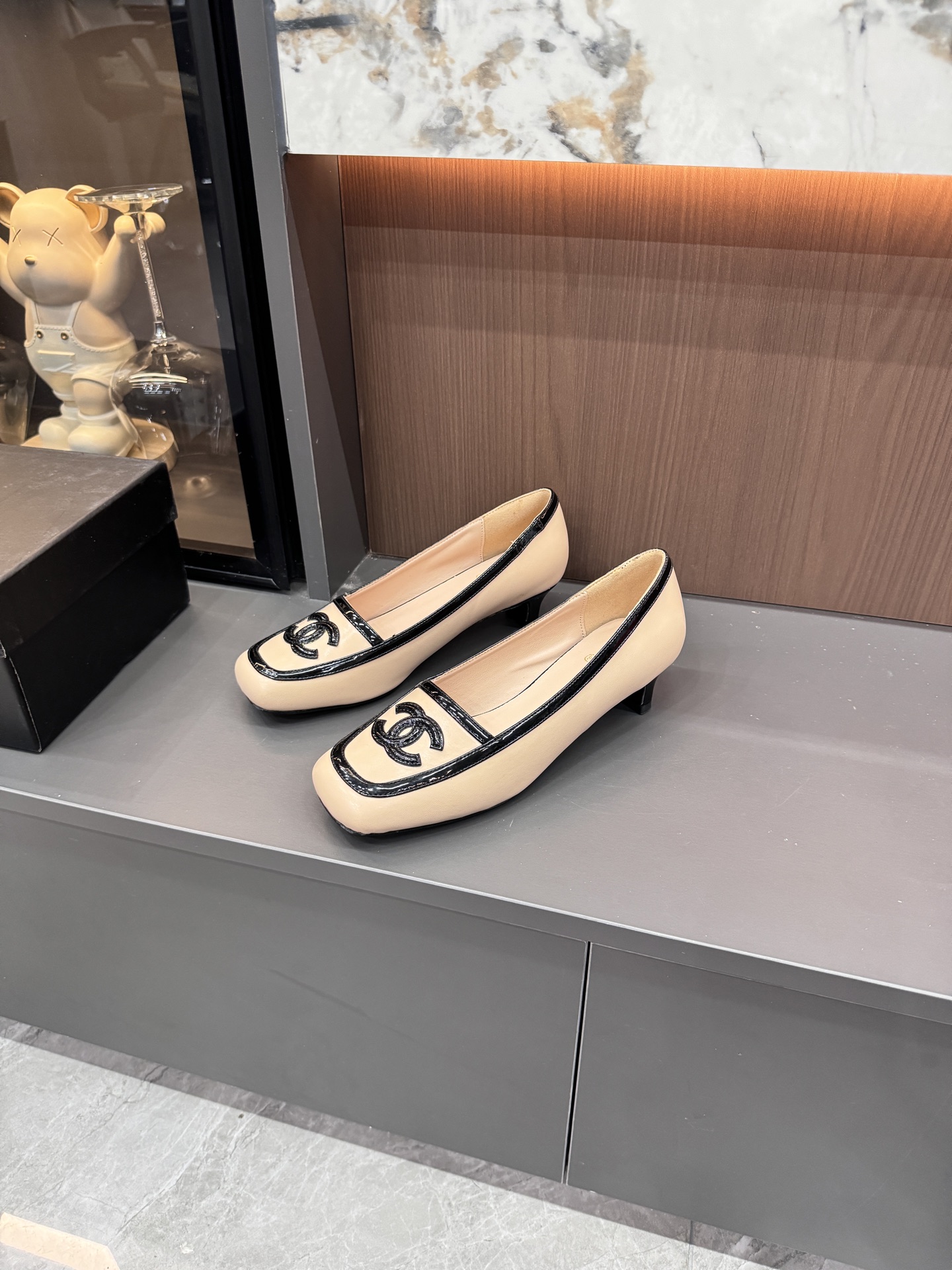 Square-toe Mary Jane heels 35-41
