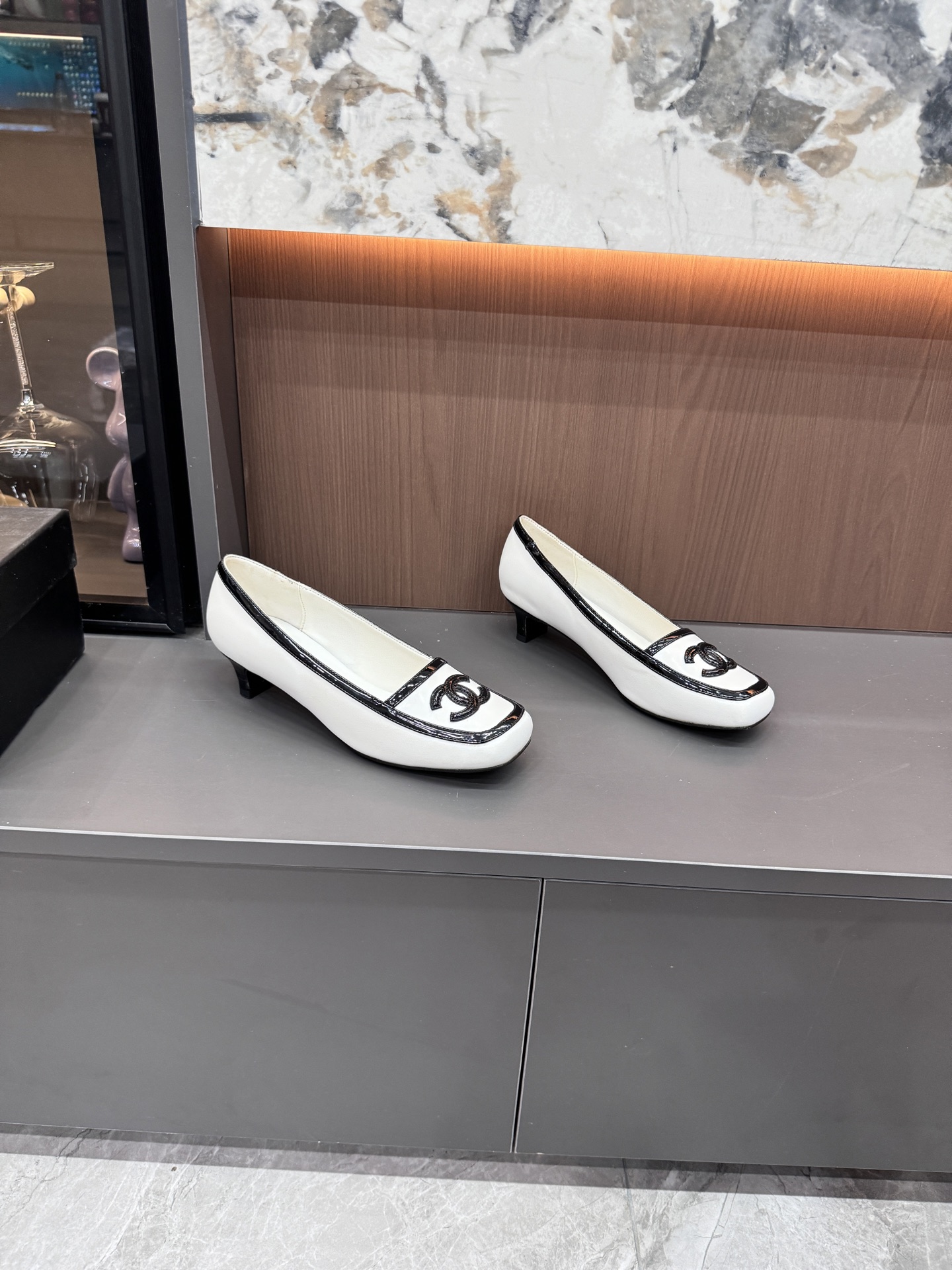 Square-toe Mary Jane heels 35-41