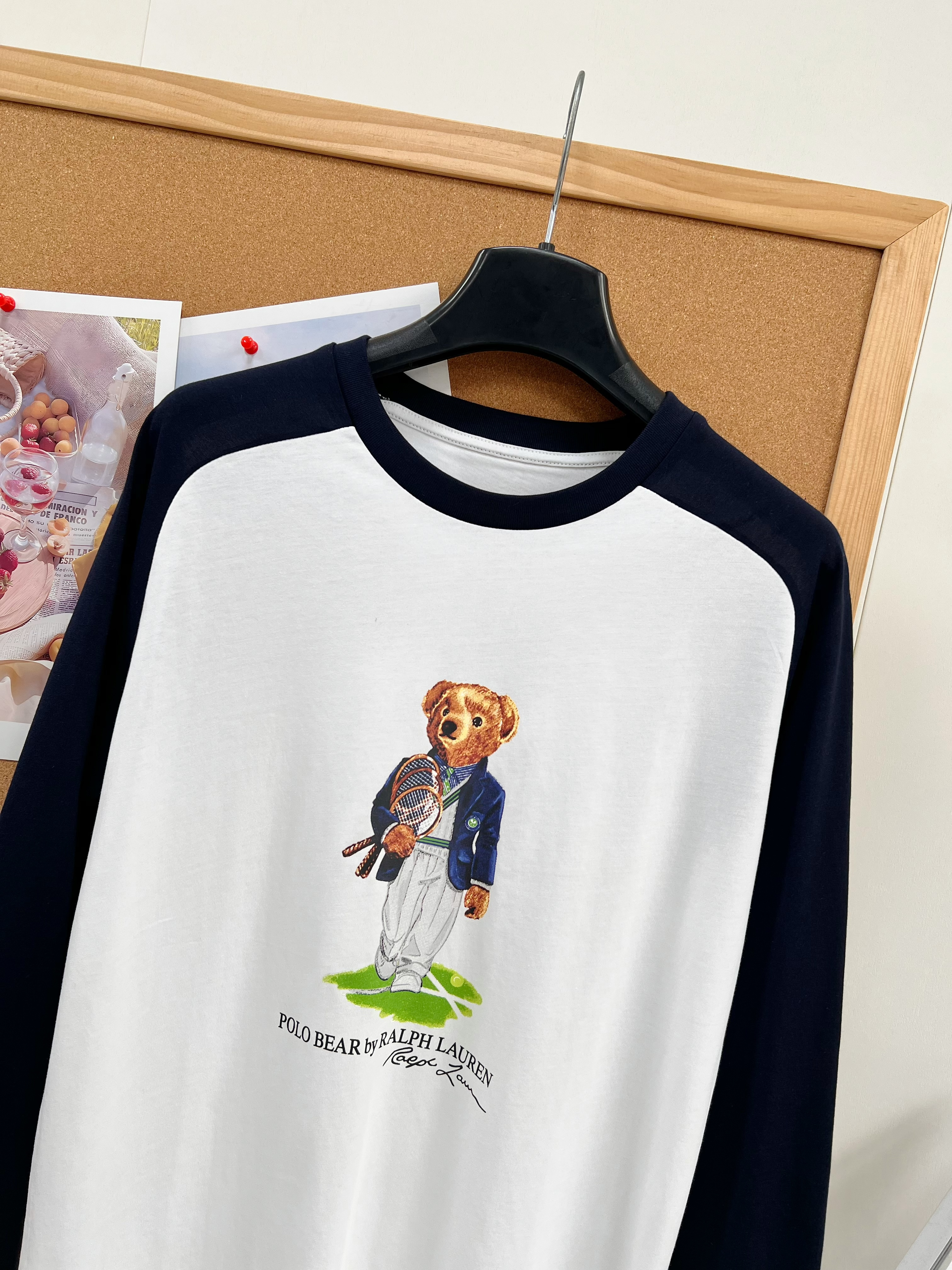 Tennis Bear Raglan Long-Sleeve T-Shirt