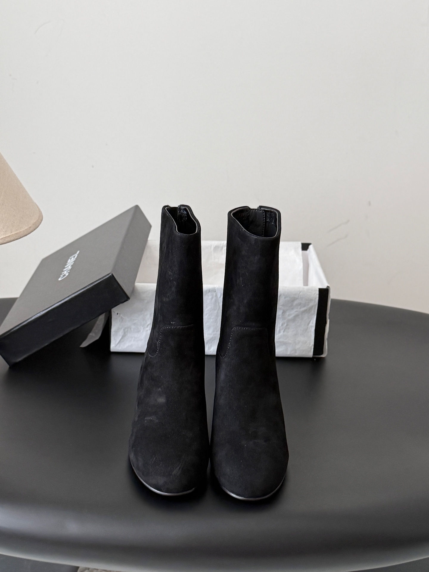 Classic Fall/Winter Stretch Boots with Chunky Heels 35-41/5cm