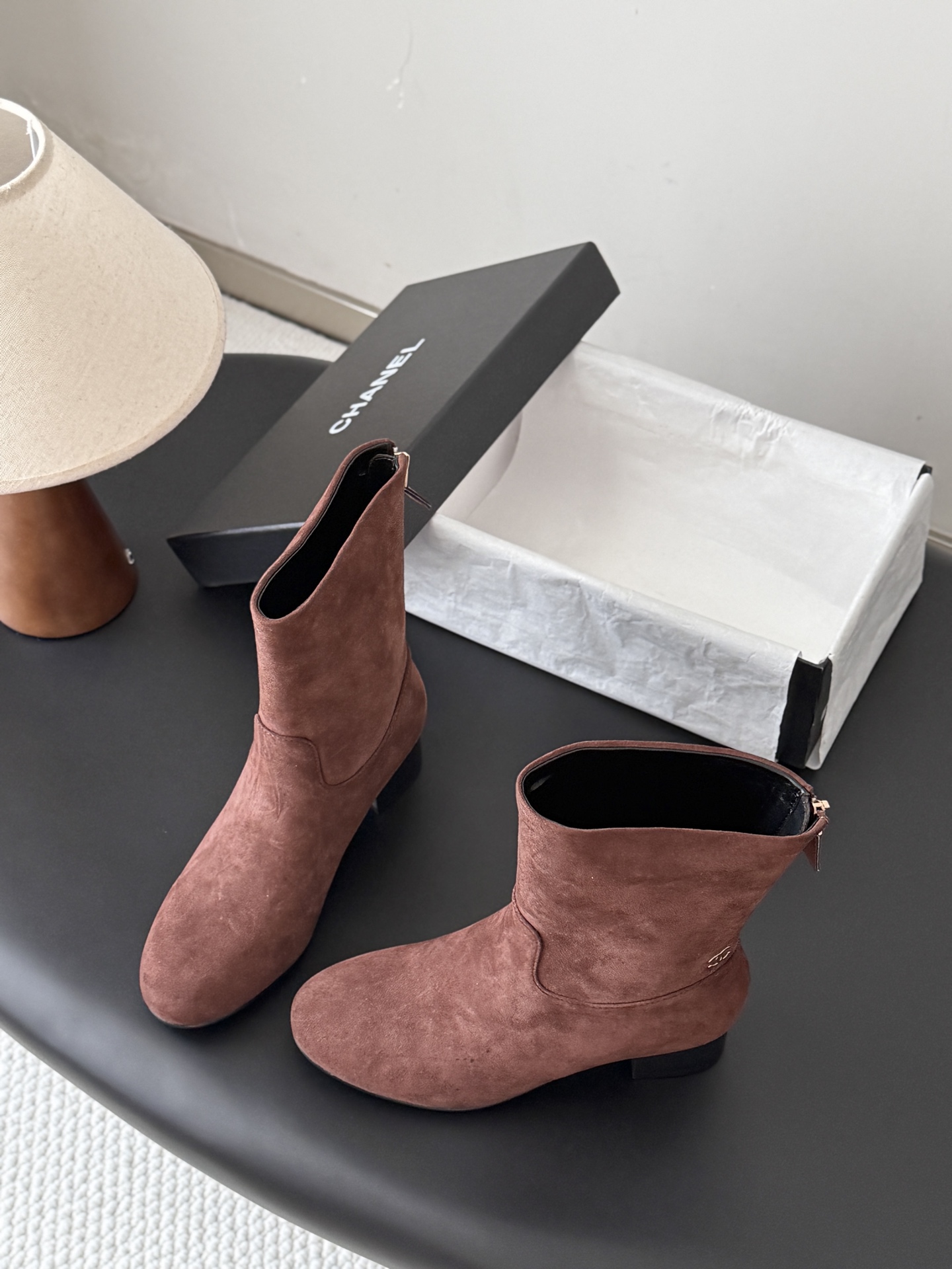 Classic Fall/Winter Stretch Boots with Chunky Heels 35-41/5cm