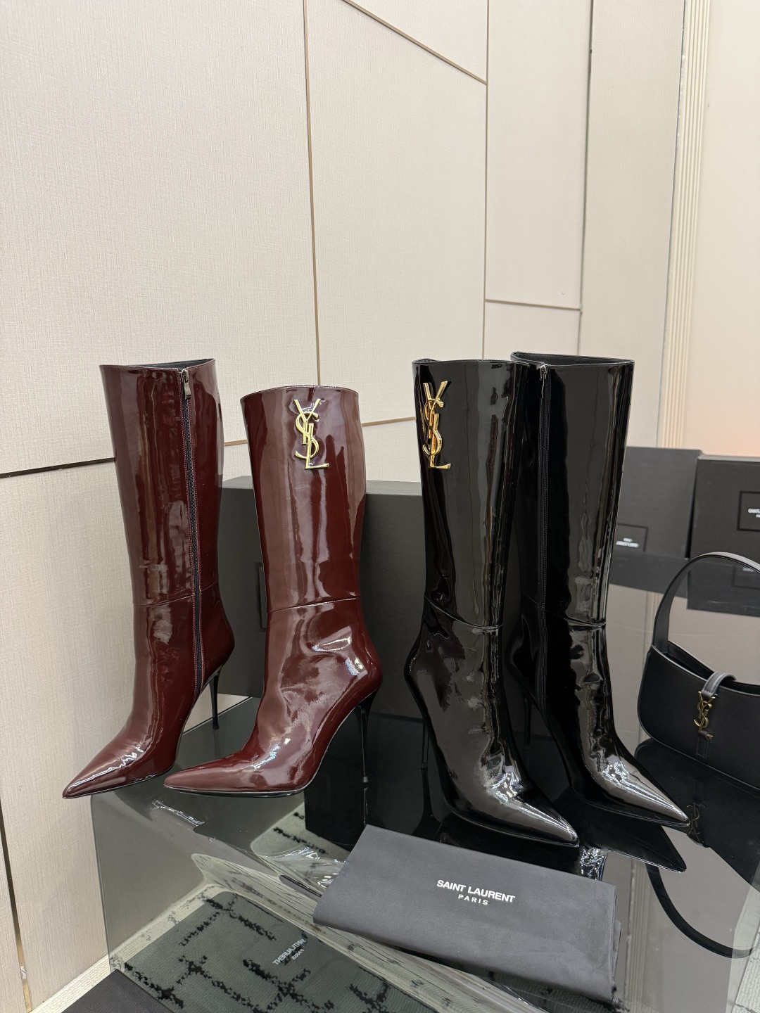 Pointed-toe long boots 35-42