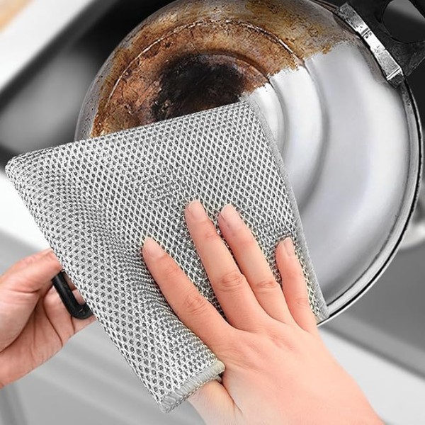 Panos em arame de aço multiusos (4 Unid.)