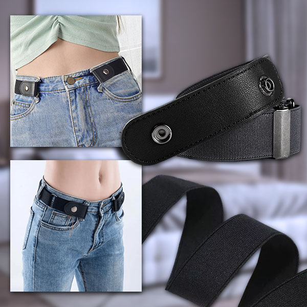 Cinto sem fivela (conjunto de 3 peças)