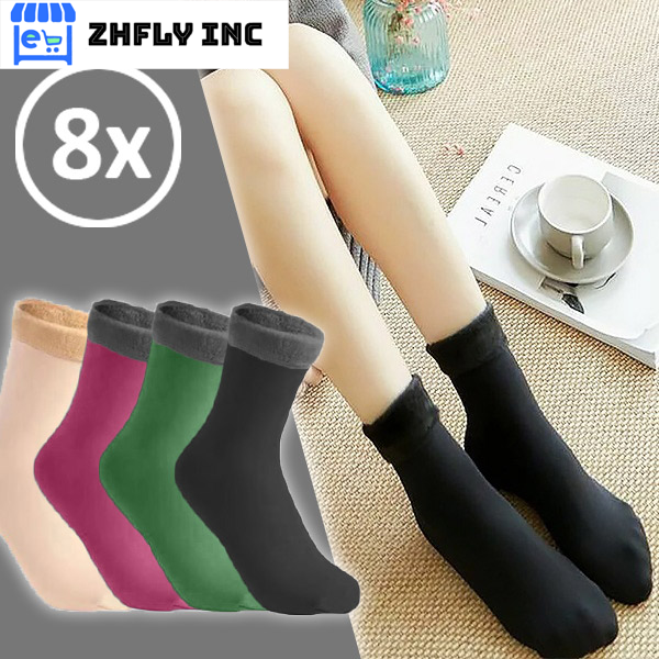 Meias térmicas de veludo 