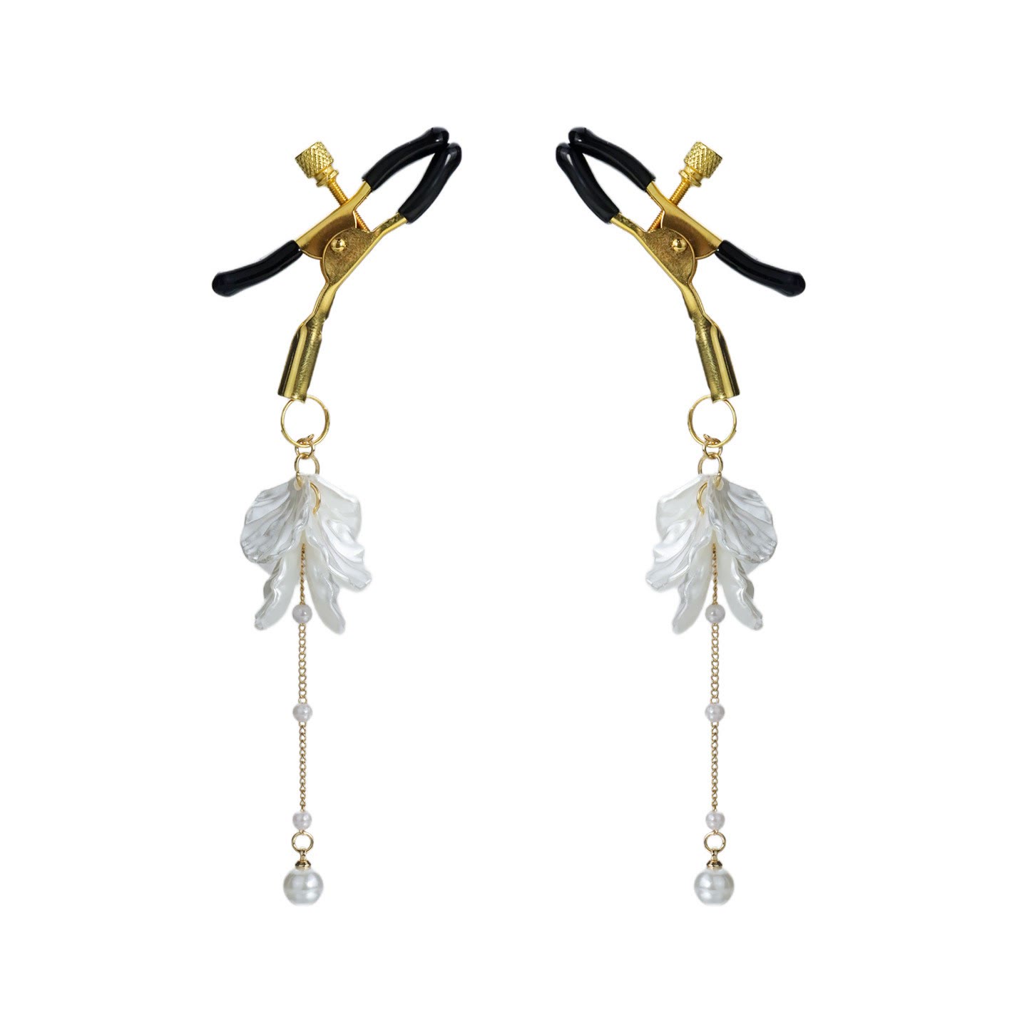 Shell Adjustable Nipple Rings - GoldAlligator - image 3