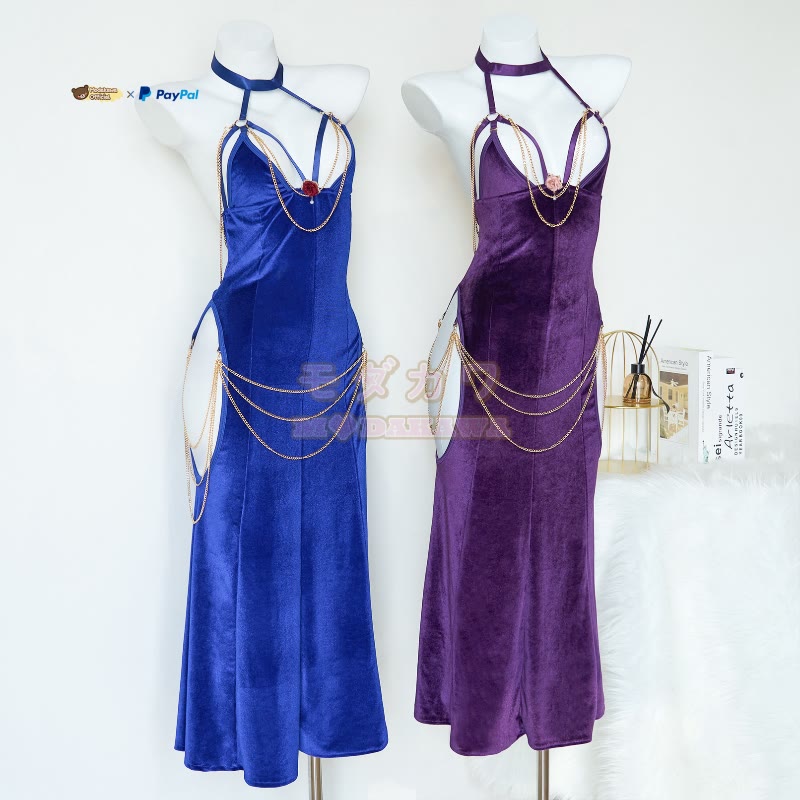 Sexy Halter Hollow Out Backless Chain Fishtail Dress⁠ - image 13