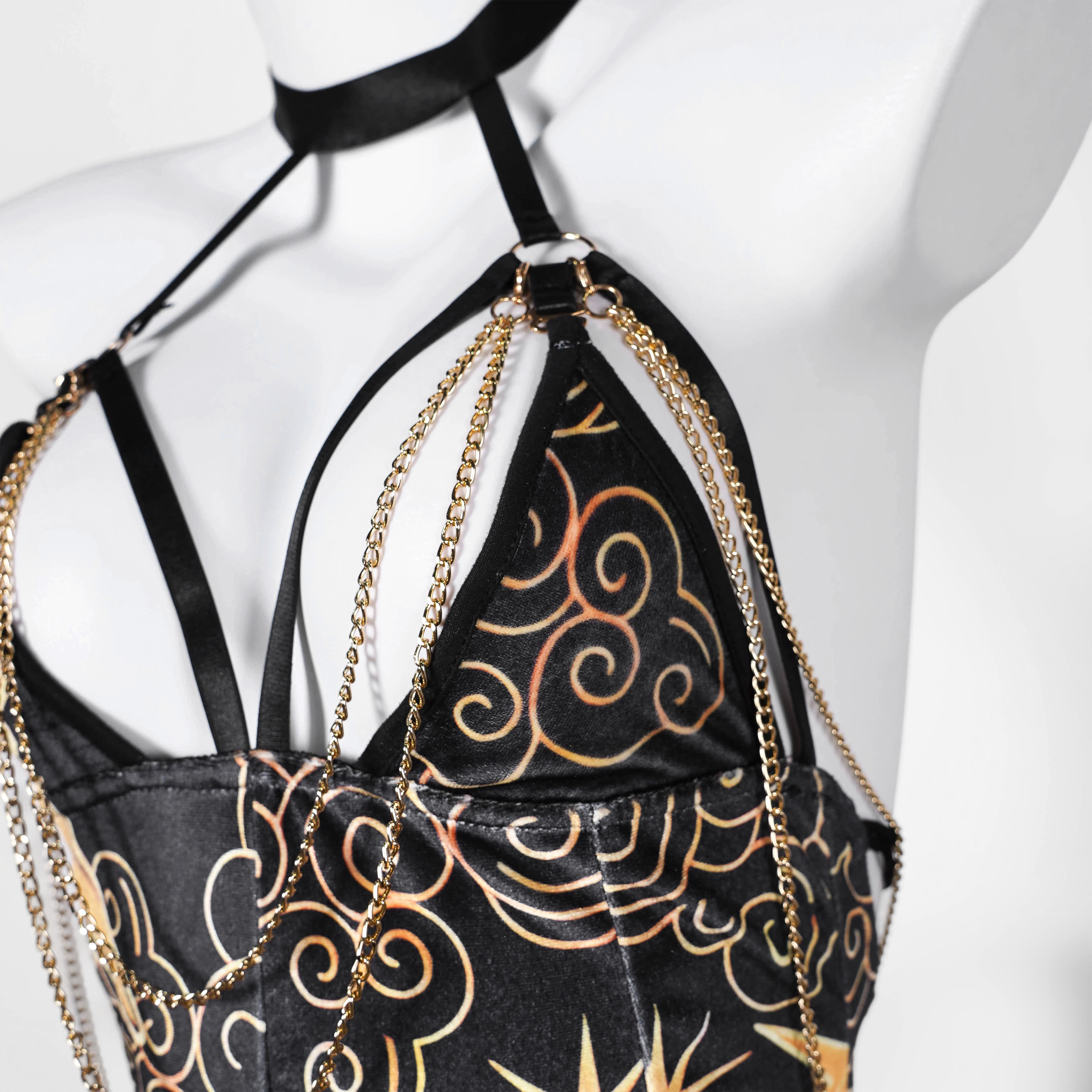 Flower Sun Hollow Out Backless Chain Fishtail Dress⁠ - image 2