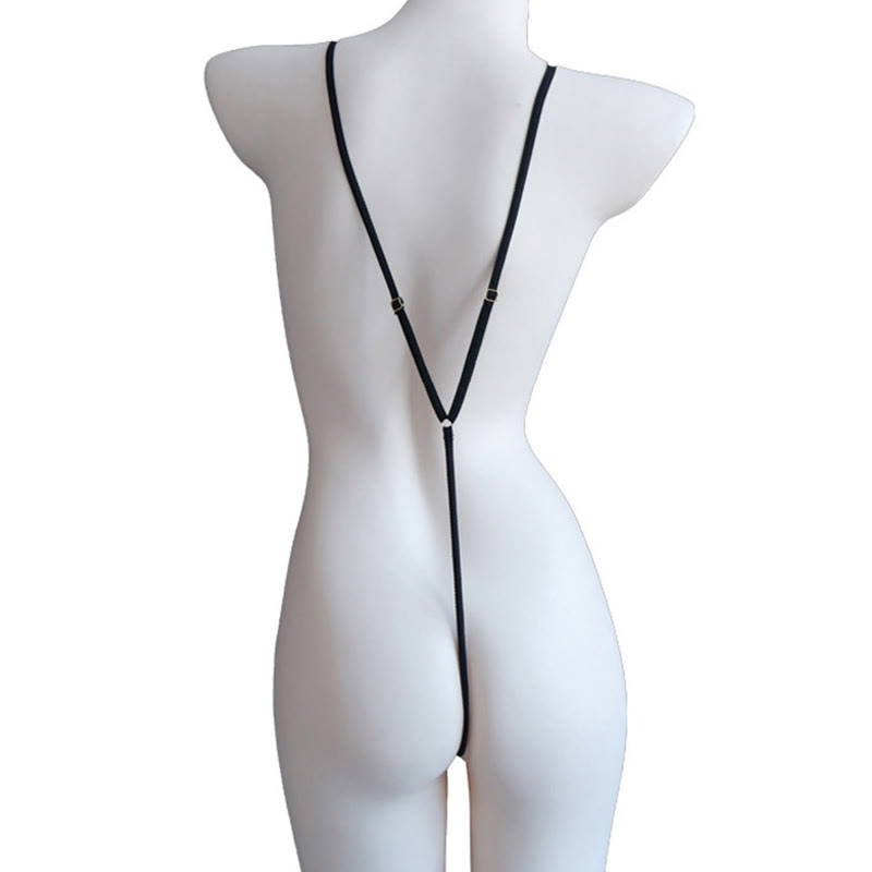 Leopard Print Bikini Jumpsuit Lingerie - image 5